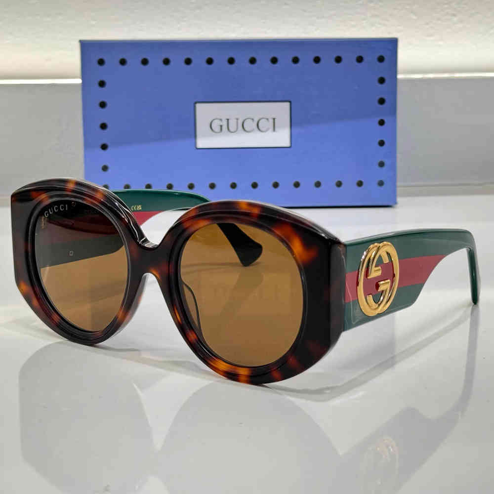 Brown Gucci Green Premium Women's Sunglasses