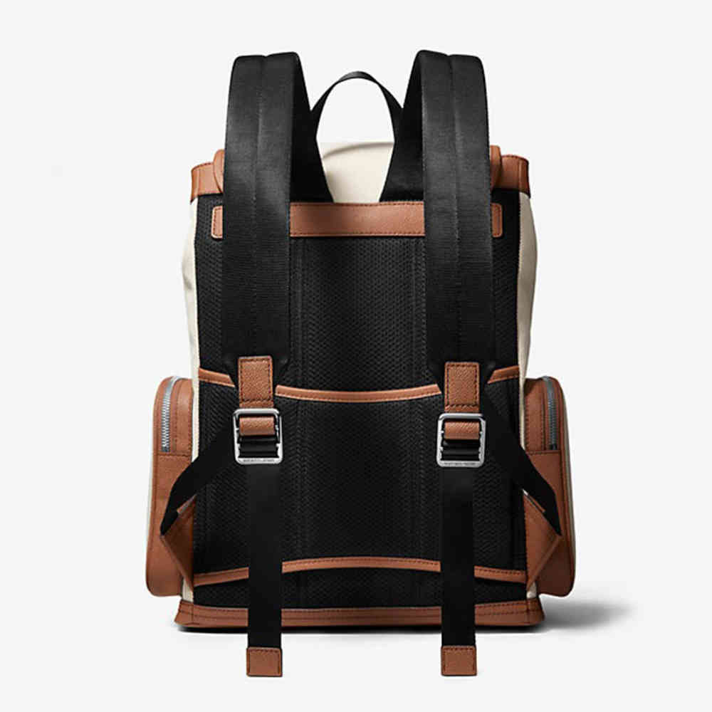 Michael Kors Cooper Two-Tone Canvas Backpack-1