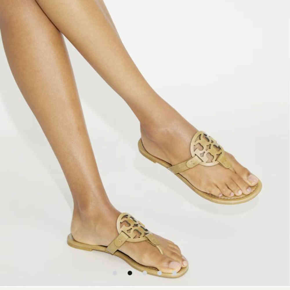 Tory Burch Miller Golden Flat Sandal-1