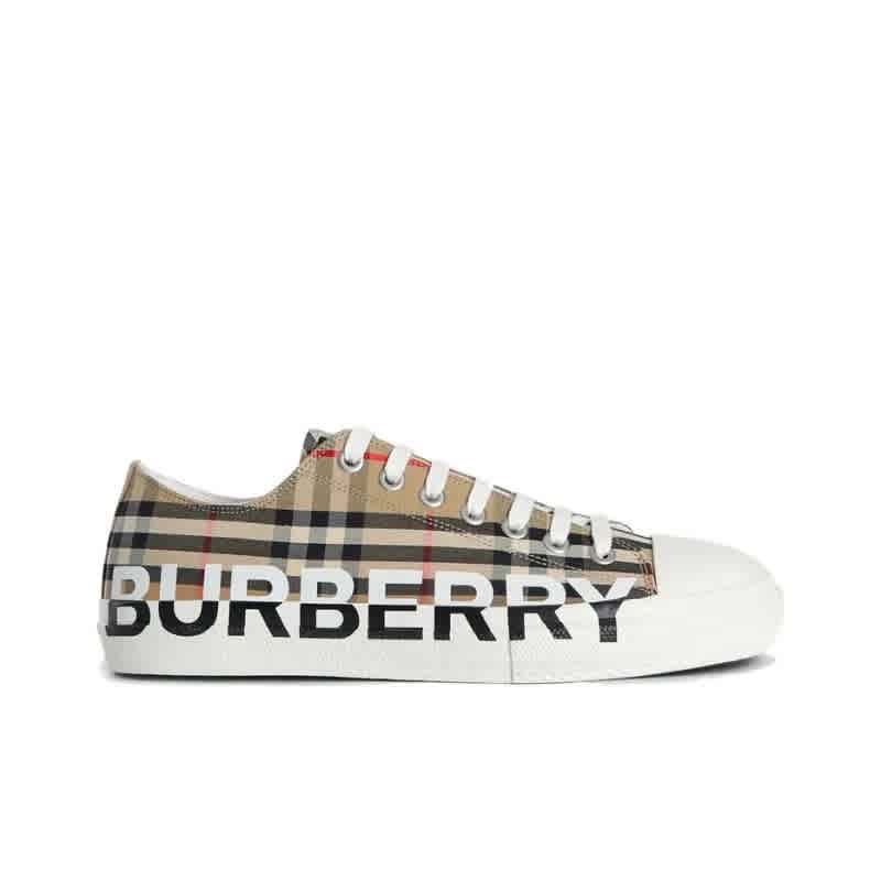 Burberry Logo Print Vintage Check Sneakers-thumb-0