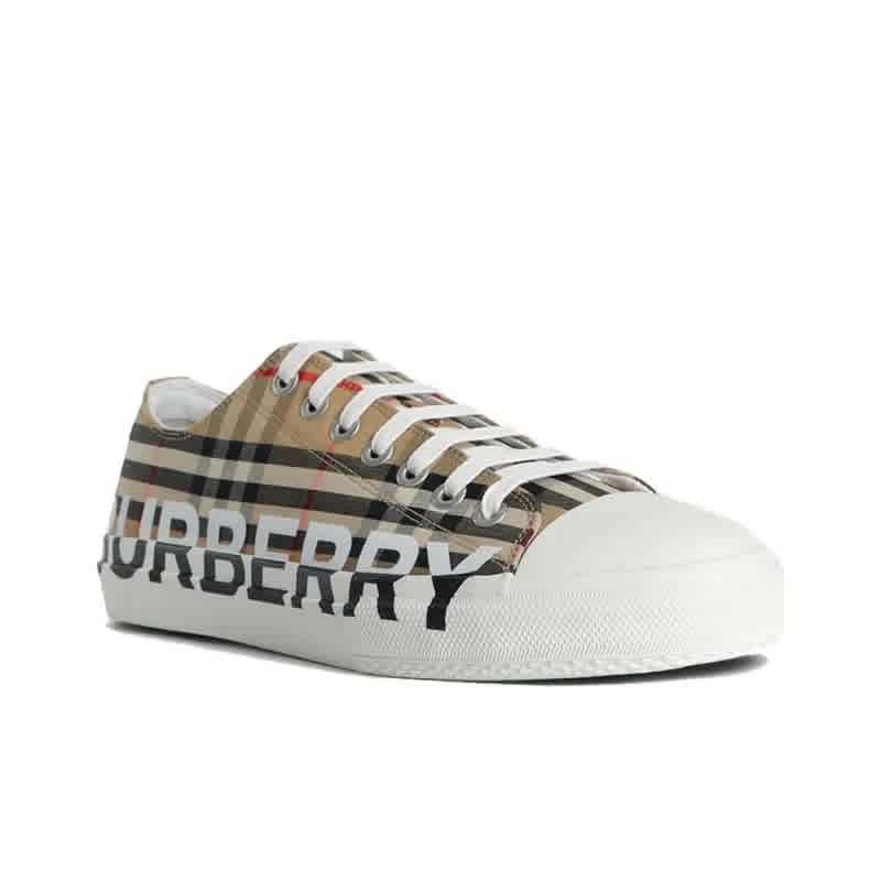 Burberry Logo Print Vintage Check Sneakers-thumb-3