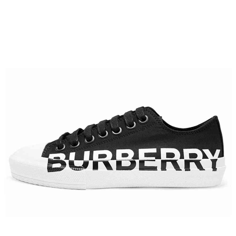 Burberry Logo Print Vintage Black Sneakers-5