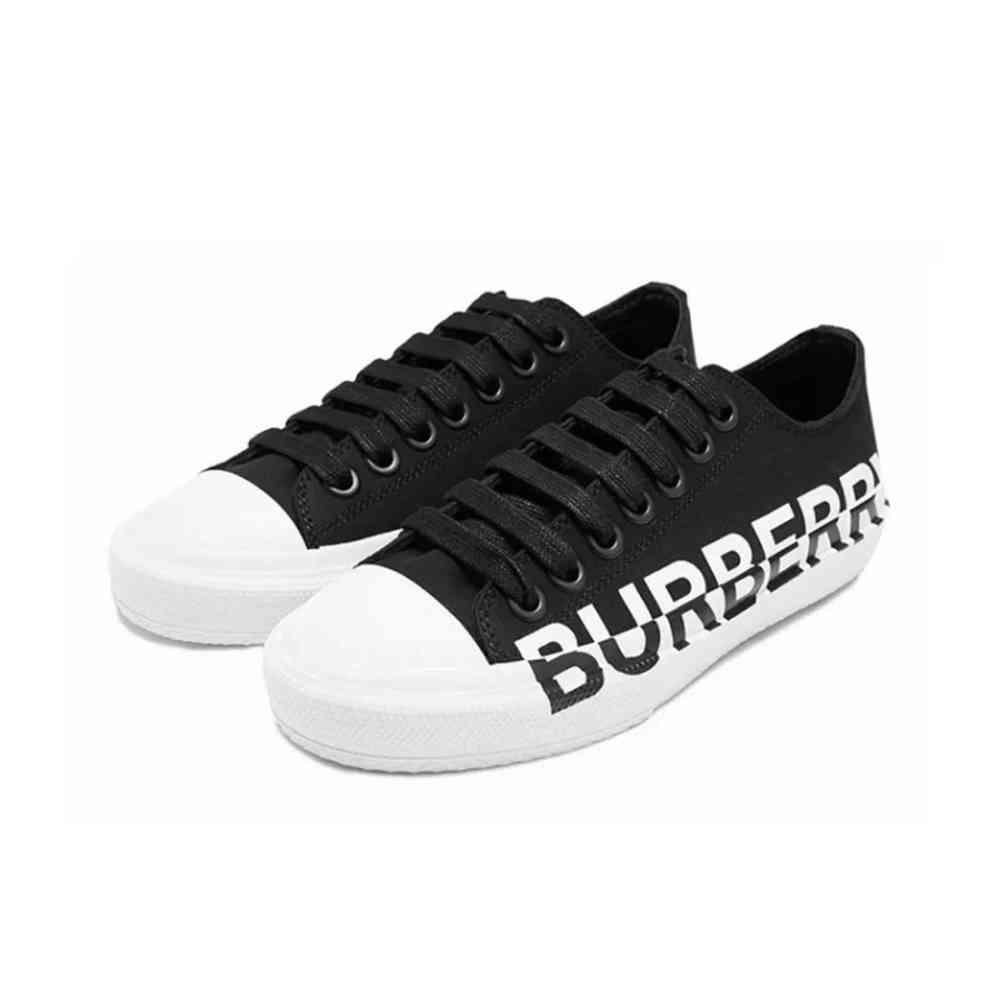 Burberry Logo Print Vintage Black Sneakers-2