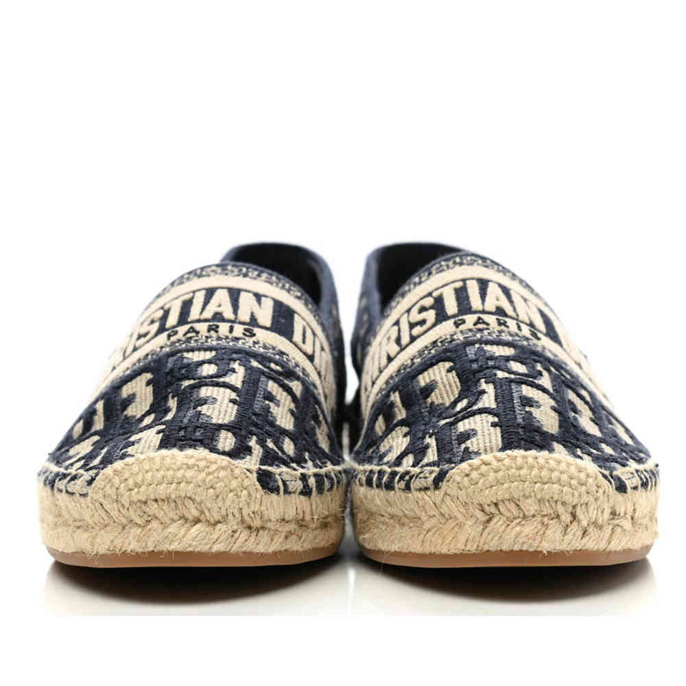 Christian Dior Black & Brown Granville Espadrille Shoe-2
