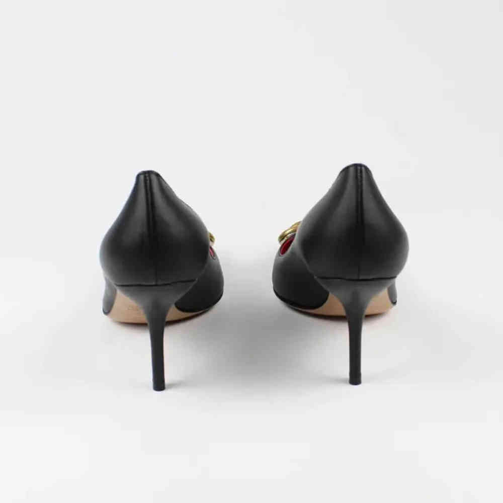 Valentino Garavani Black VLogo Pumps-thumb-2
