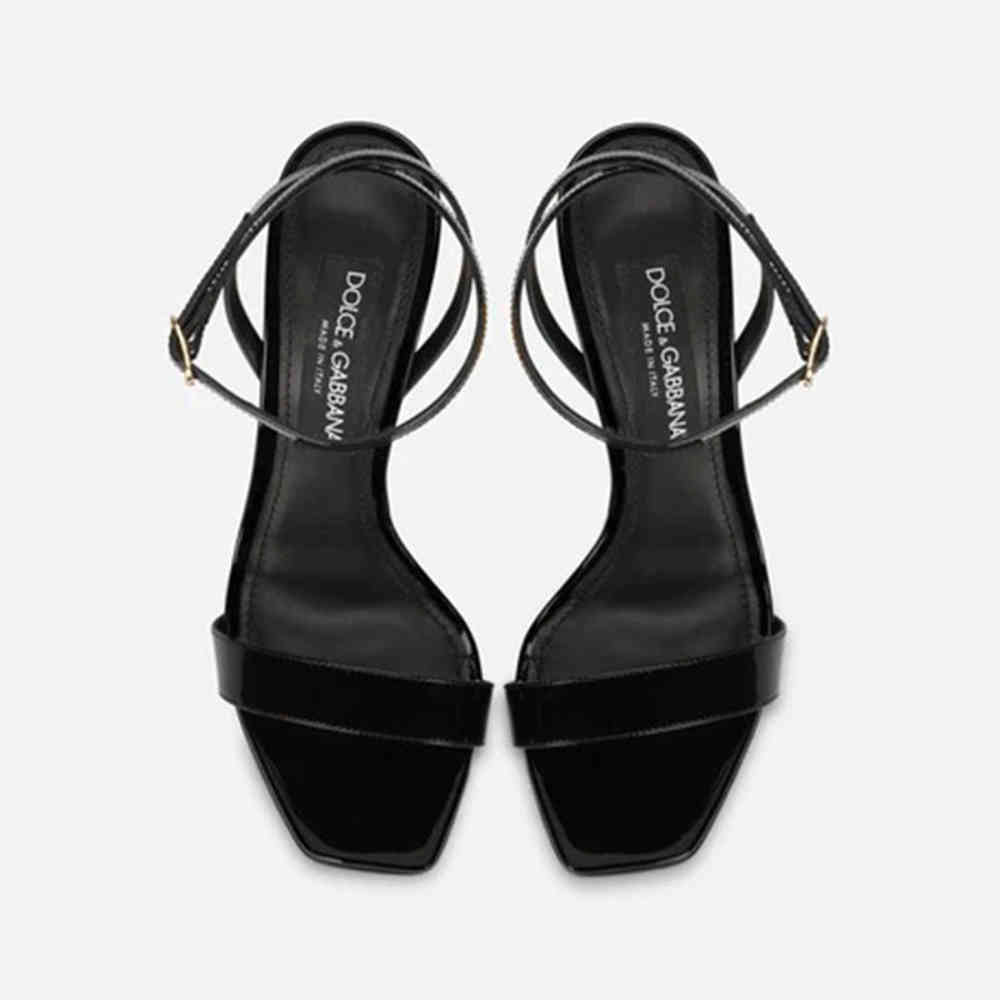 Dolce & Gabbana Pop Black Heel Sandals-thumb-2