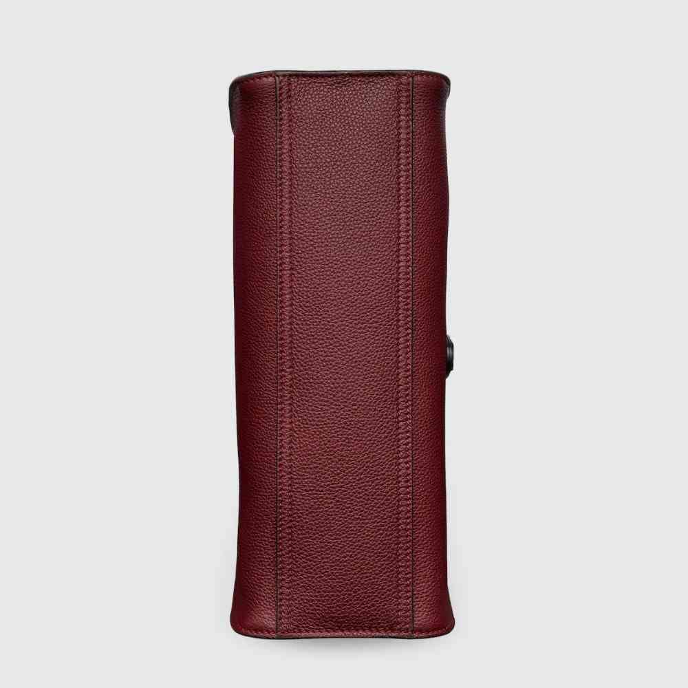 Gucci Hook Closure Wine Tote Bag-6