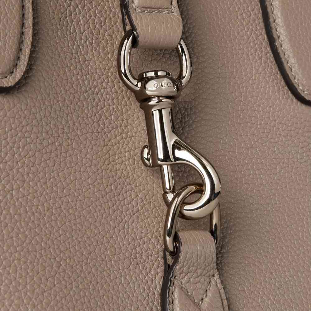 Gucci Hook Closure Beige Tote Bag-5