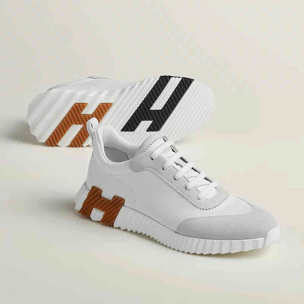 Hermes White Bouncing Premium Sneaker-3