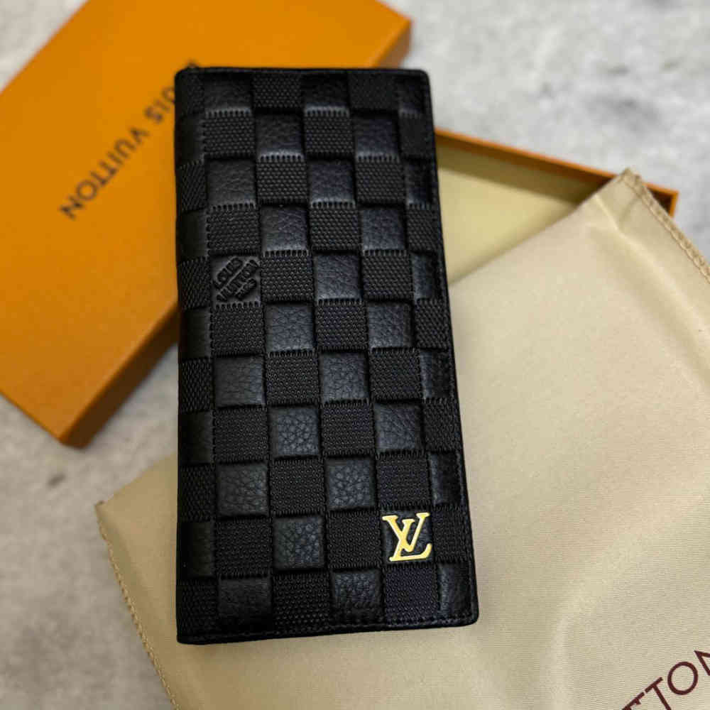 Louis Vuitton Monogram Black Long Wallet-thumb-0