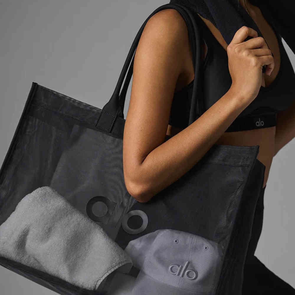 Alo Sheer Black Tote Bag-5