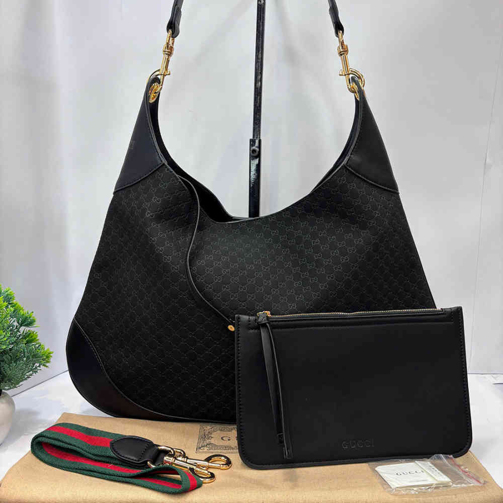 Gucci Hobo Black Shoulder Bag-1
