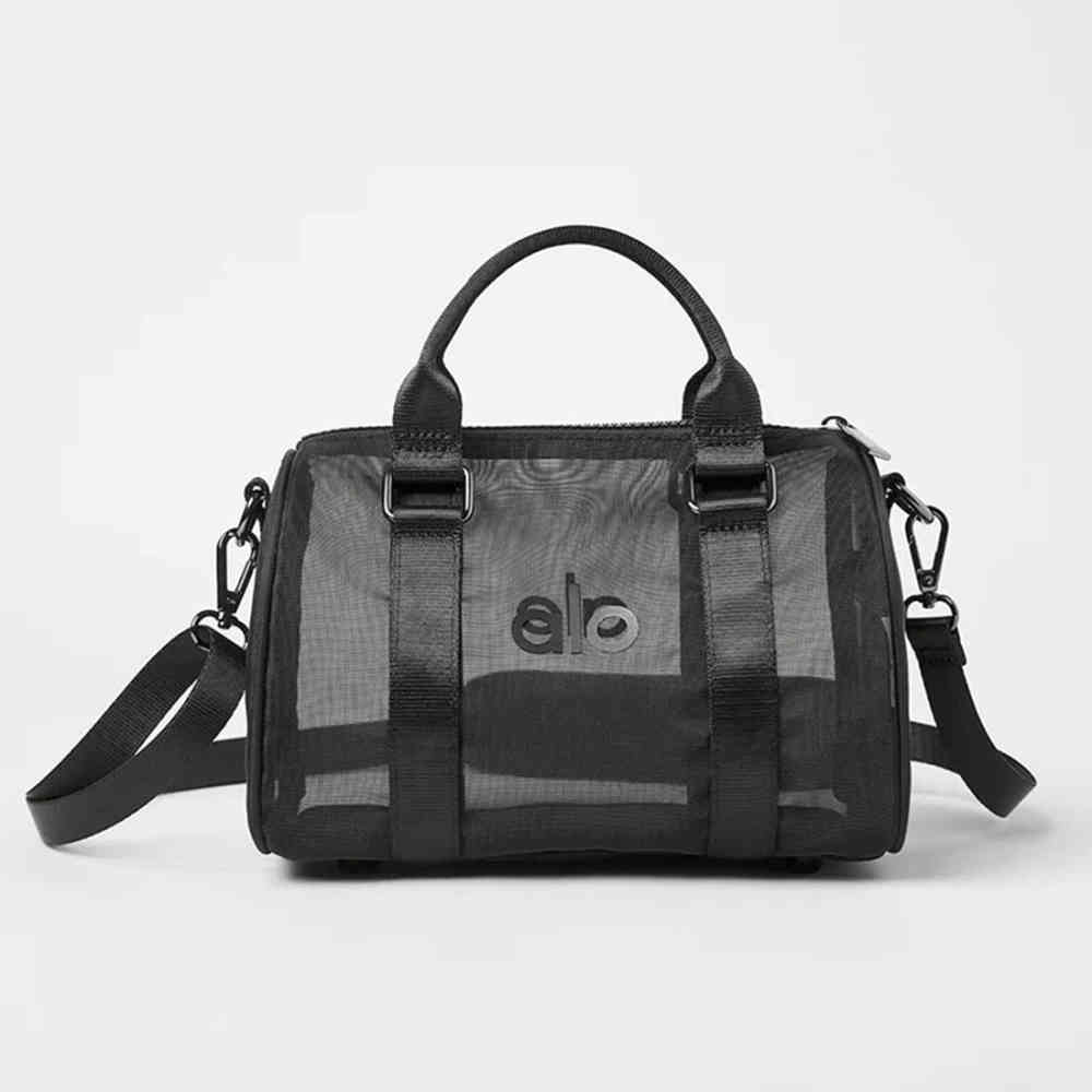 Alo Mini Sheer Black Mini sheer duffel bag-3
