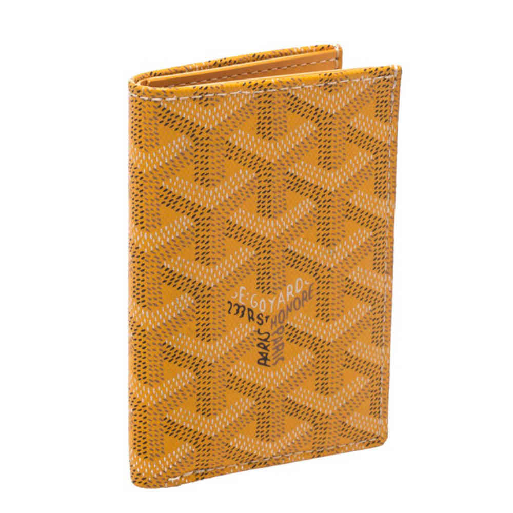 Goyard Saint-Pierre Yellow Pocket Organiser Wallet-thumb-1