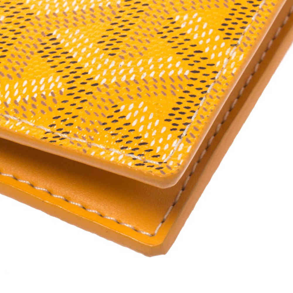 Goyard Saint-Pierre Yellow Pocket Organiser Wallet-thumb-6