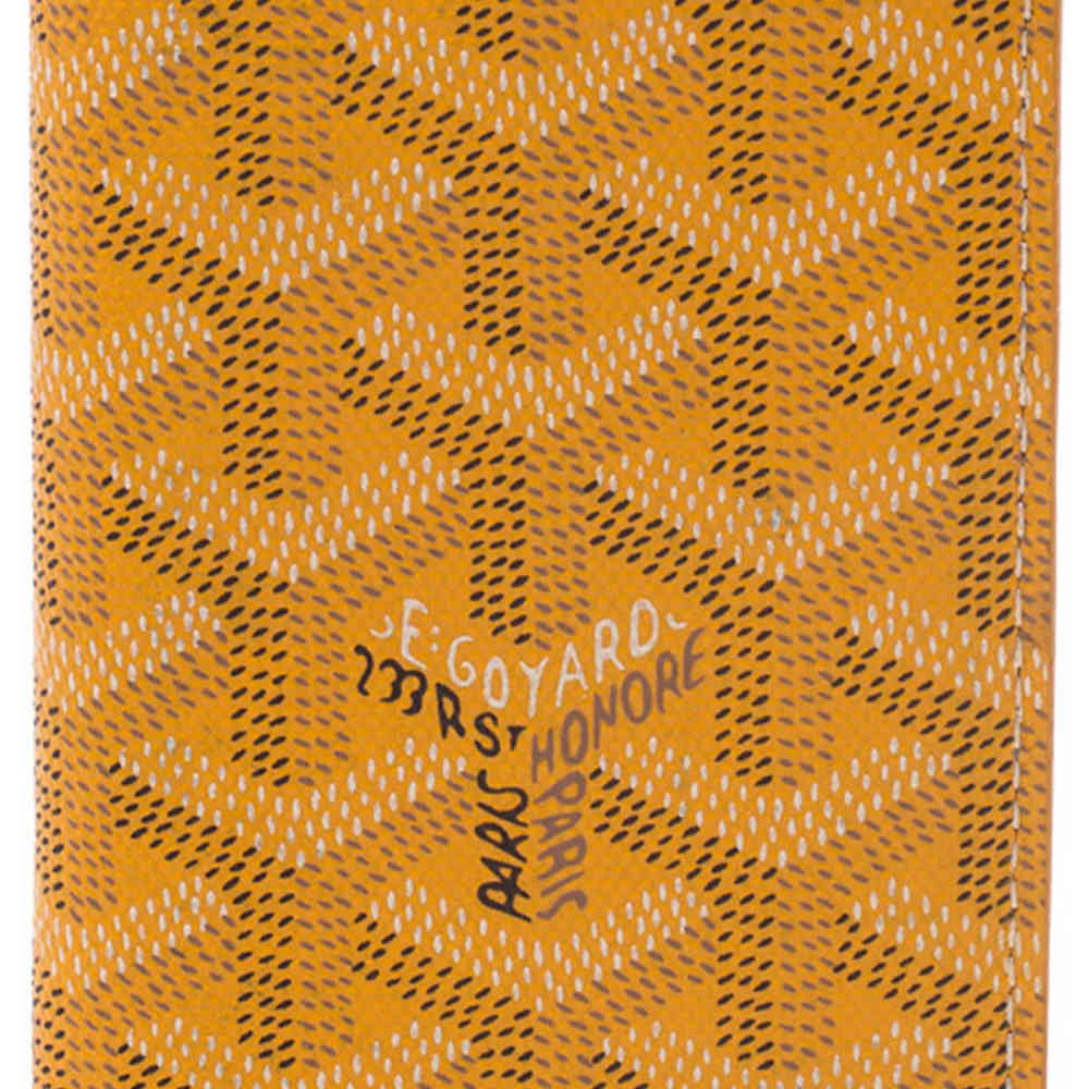 Goyard Saint-Pierre Yellow Pocket Organiser Wallet-thumb-5
