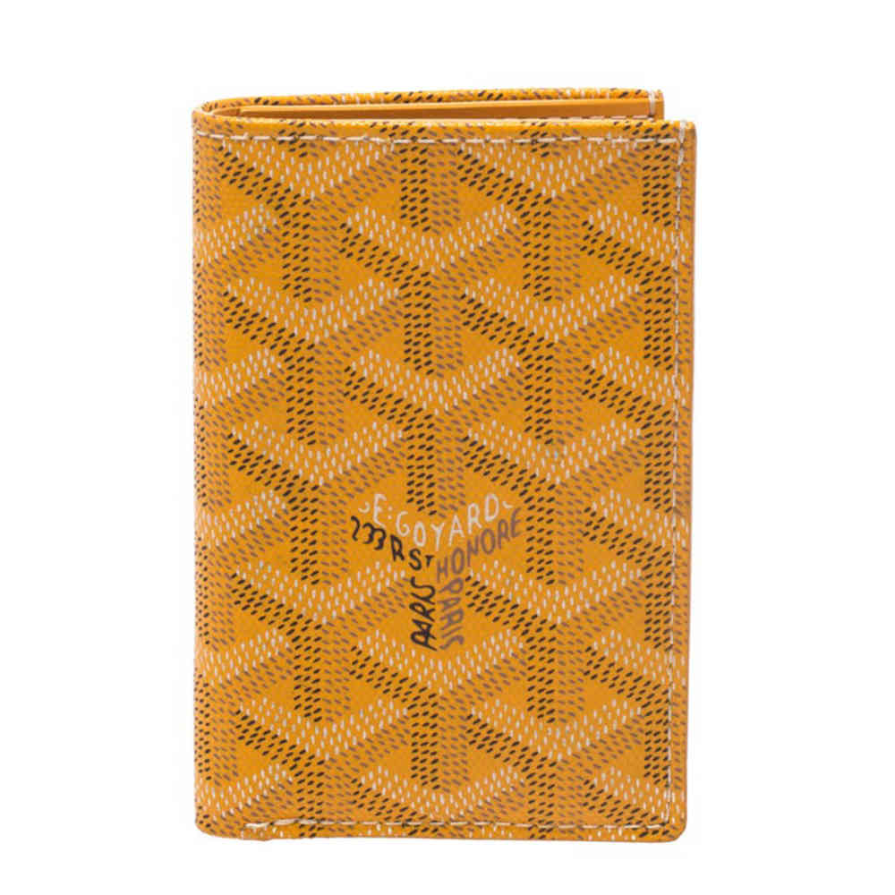 Goyard Saint-Pierre Yellow Pocket Organiser Wallet-thumb-4