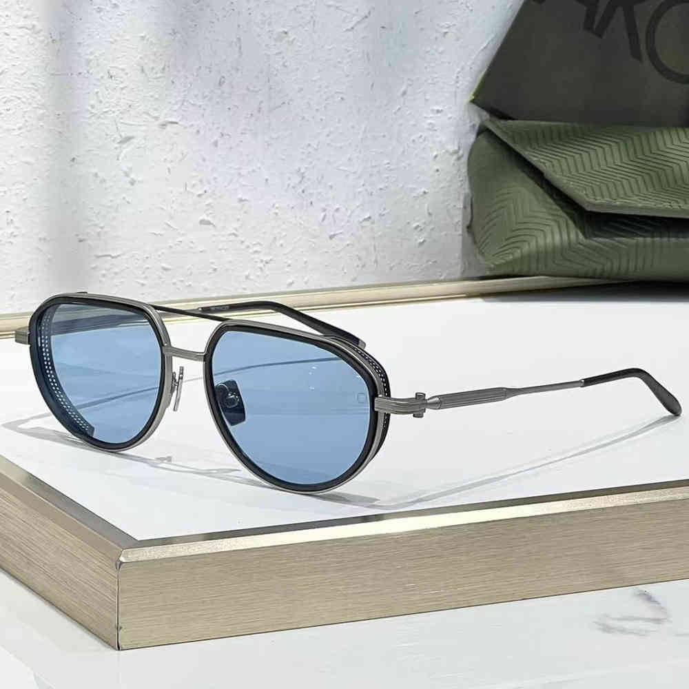 Blue Akoni Skyracer AKS 511 Pilot-Frame Brown Sunglasses