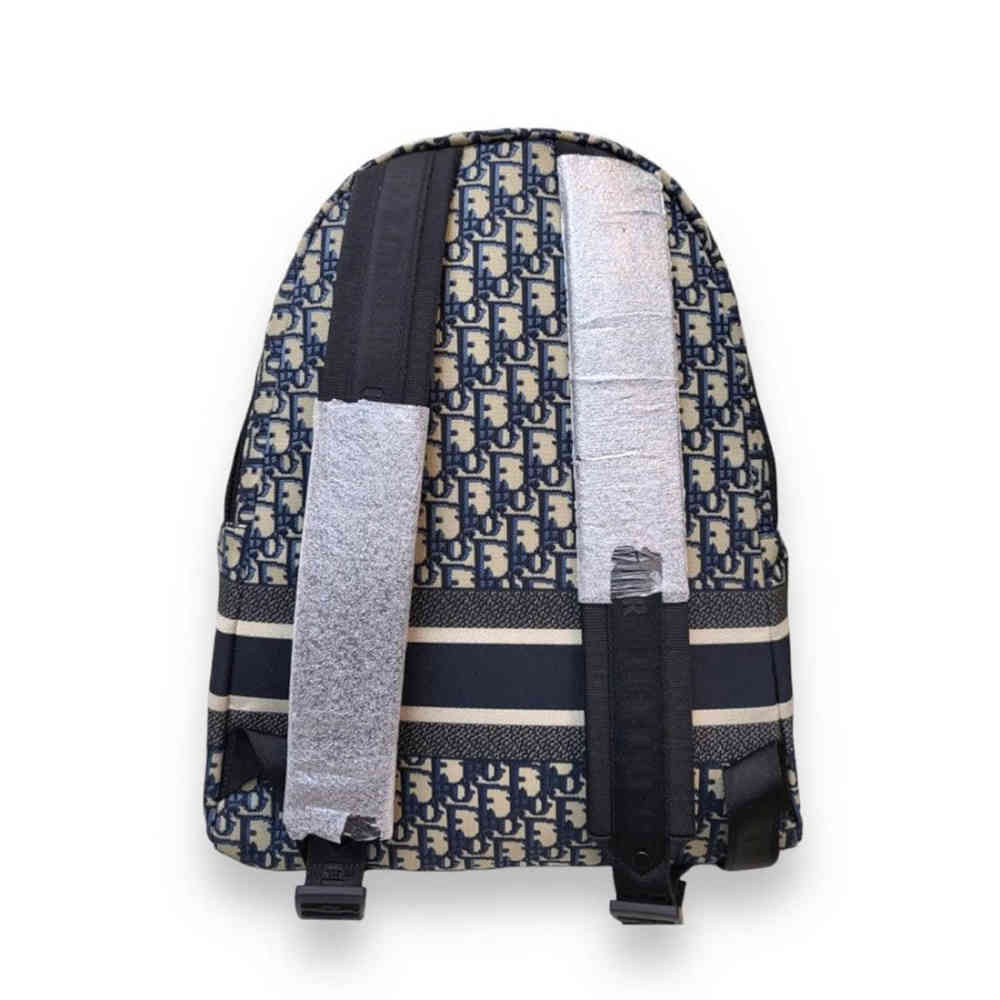 Dior Oblique Blue Backpack-2