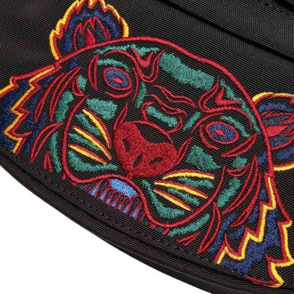 Kenzo Tiger Black & Red Belt Bag-1