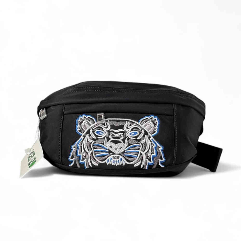 Kenzo Tiger Black & Blue Belt Bag-thumb-0