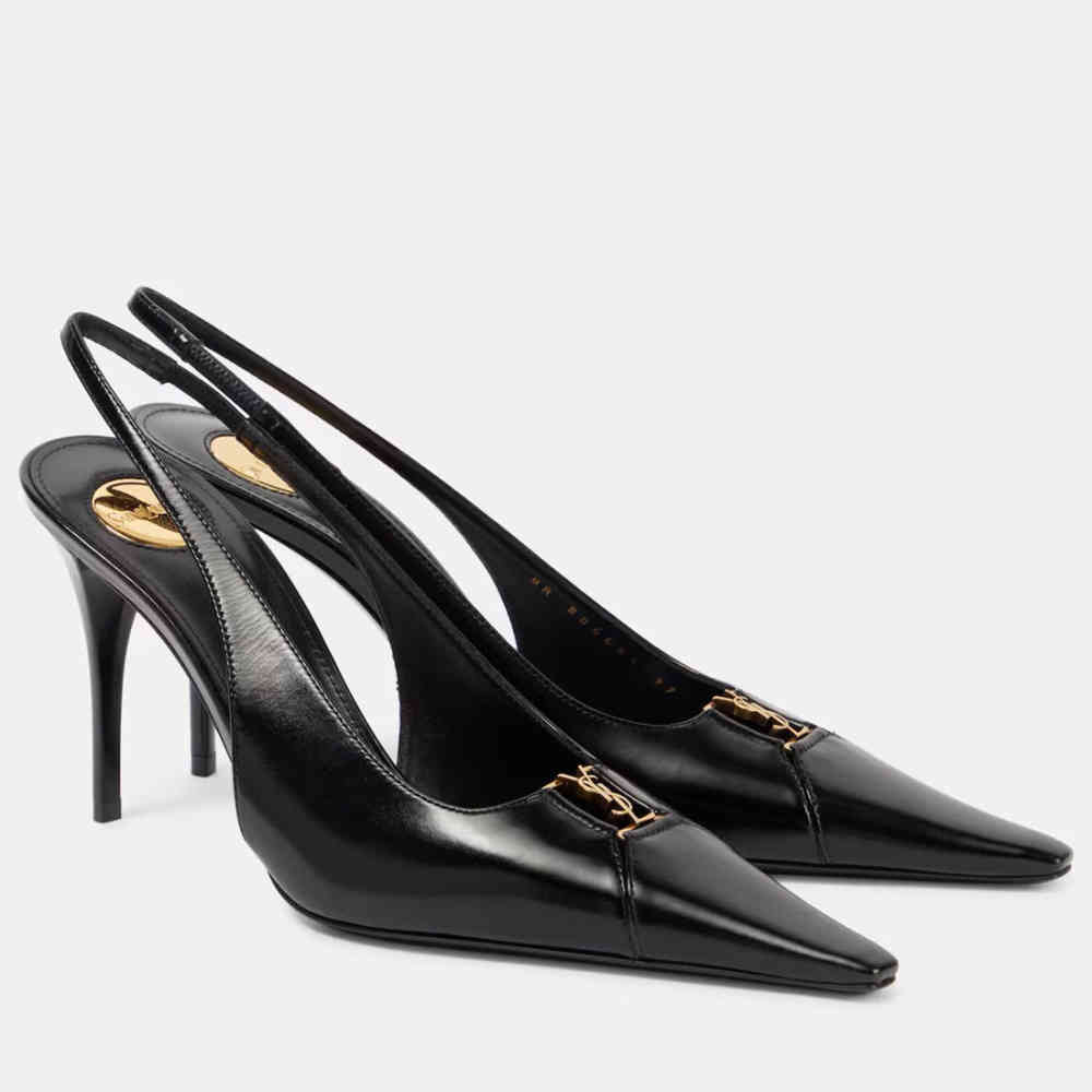 Saint Laurent Babylone Breteuil Slingback Pumps-thumb-1