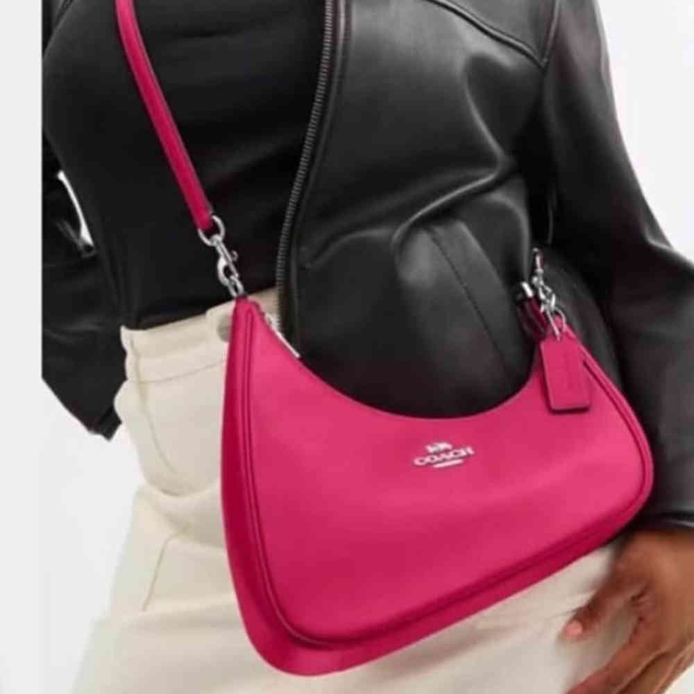 Coach Teri Twisted Pink Shoulder Bag-6