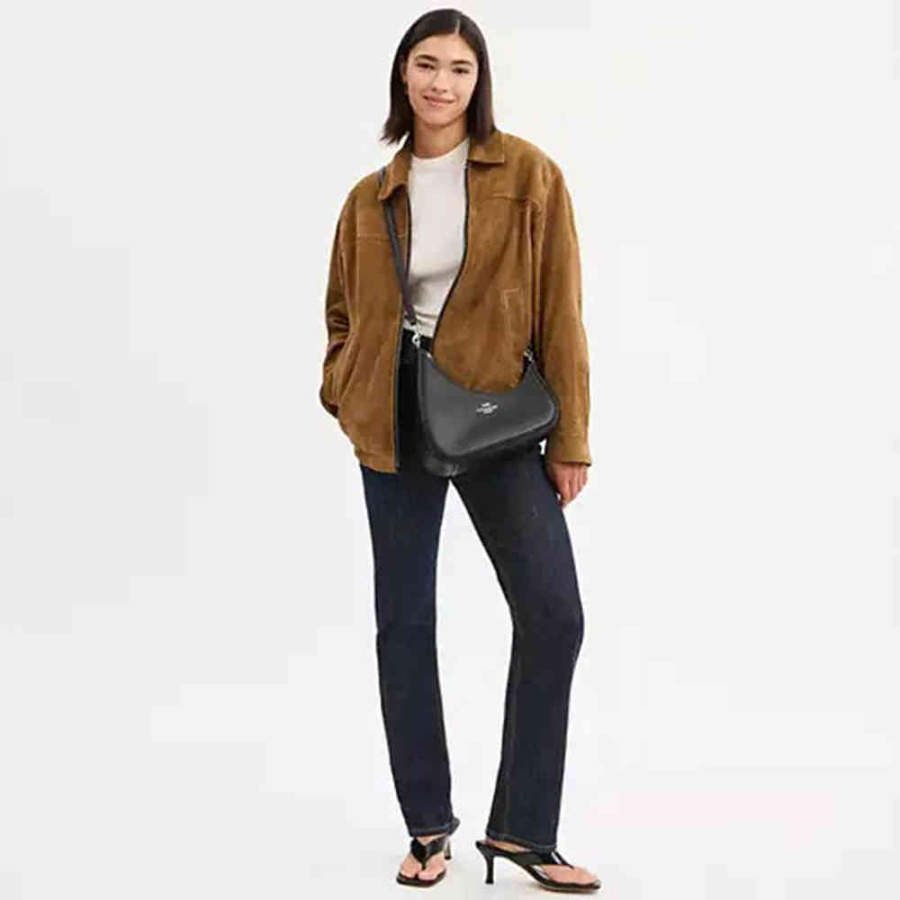 Coach Teri Twisted Black Shoulder Bag-3