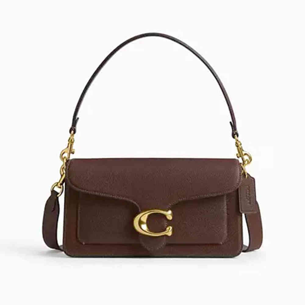 Coach Georgie in Blocked Wine Signature Canvas Shoulder Bag-thumb-0