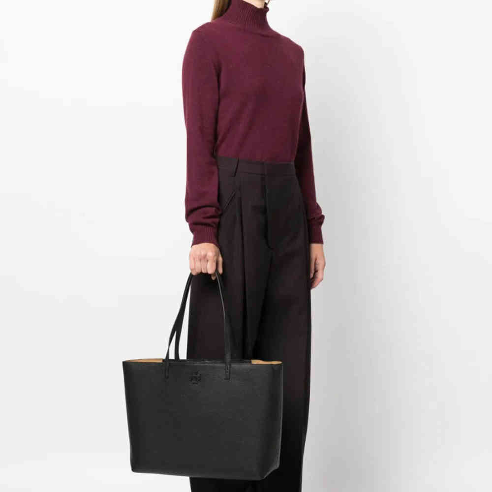 Tory Burch Mc Graw Black Tote Bag-2