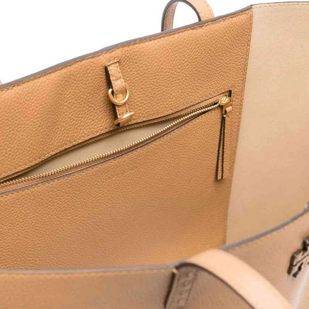 Tory Burch Mc Graw Brown Tote Bag-4