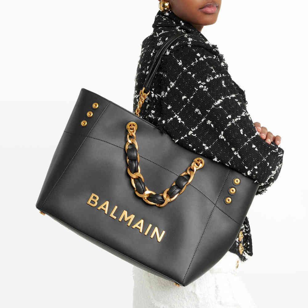 Balmain Premium Black Tote Bags-1