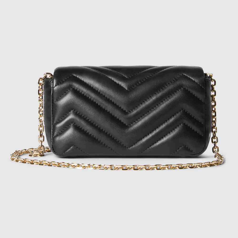 Gucci Matelasse Super Mini GG Black Sling Bag-thumb-2