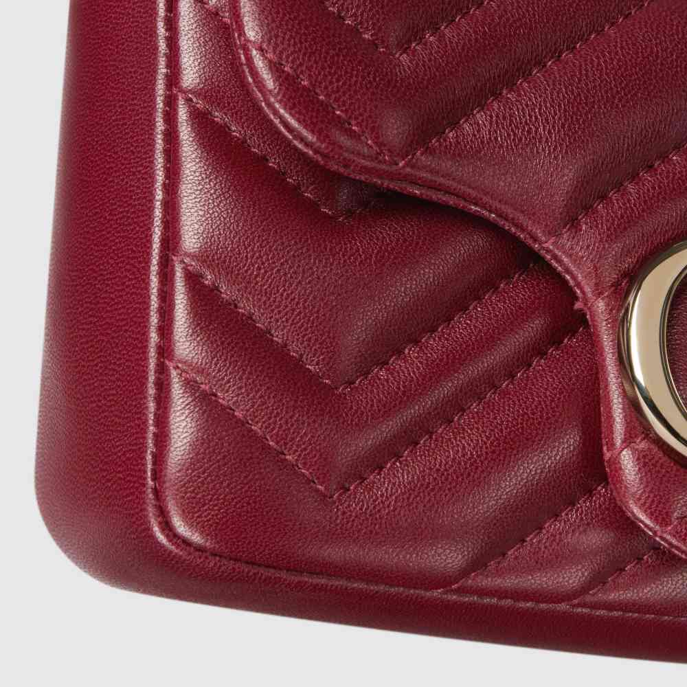 Gucci Matelasse Super Mini GG Wine Sling Bag-thumb-5