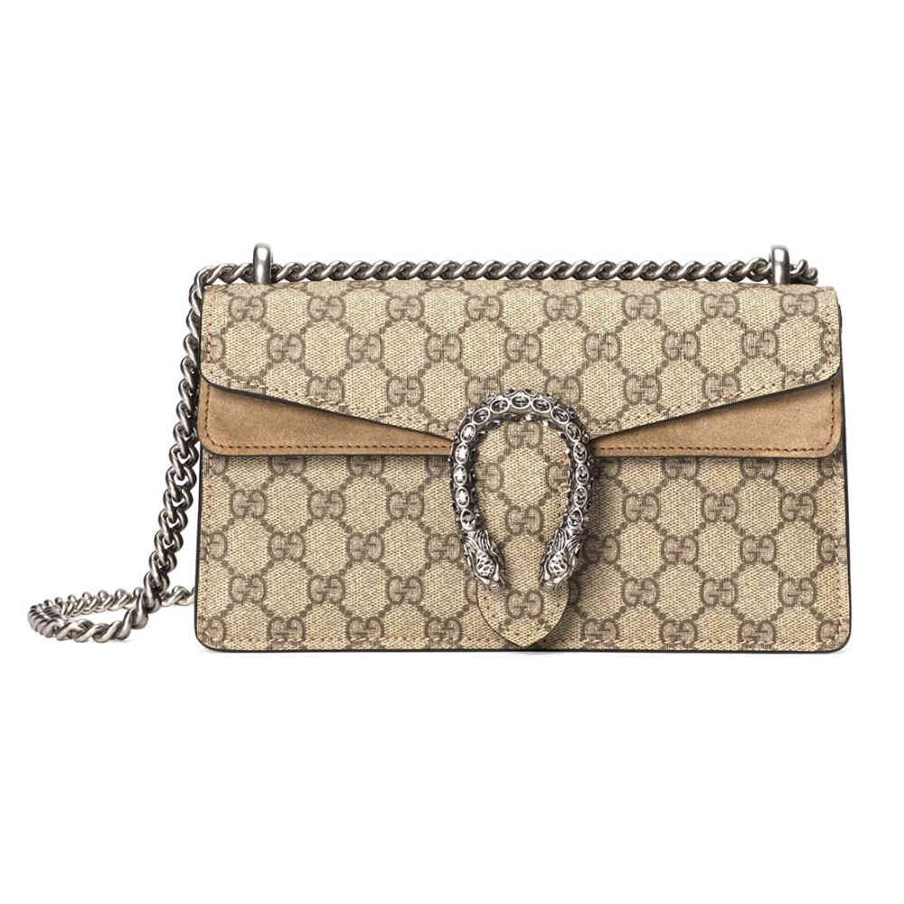 Beige Gucci Basic Dionysus Beige & Black Sling bag