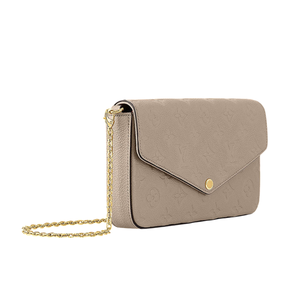 Louis Vuitton Felicie Beige Sling Bag-1