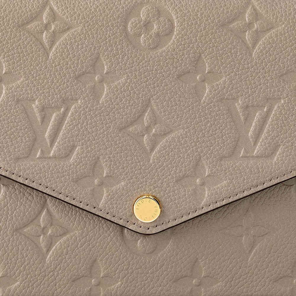 Louis Vuitton Felicie Beige Sling Bag-5