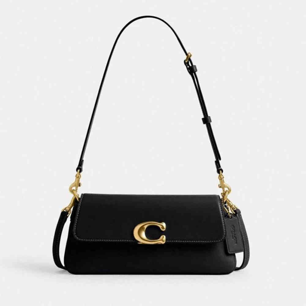 Black Coach Jet Wine Shoulder Bag