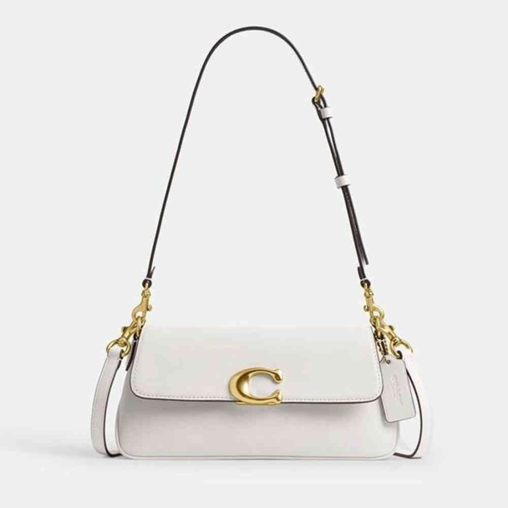 White Coach Jet Wine Shoulder Bag