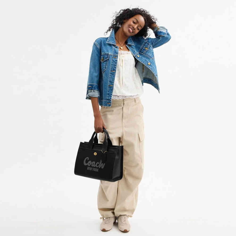 Coach Cargo 26 Black Tote Bag-thumb-5