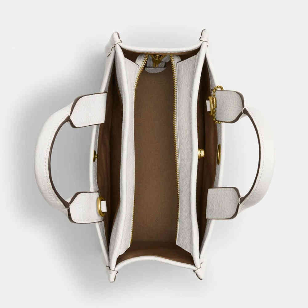Coach Cargo 26 White Tote Bag-thumb-4