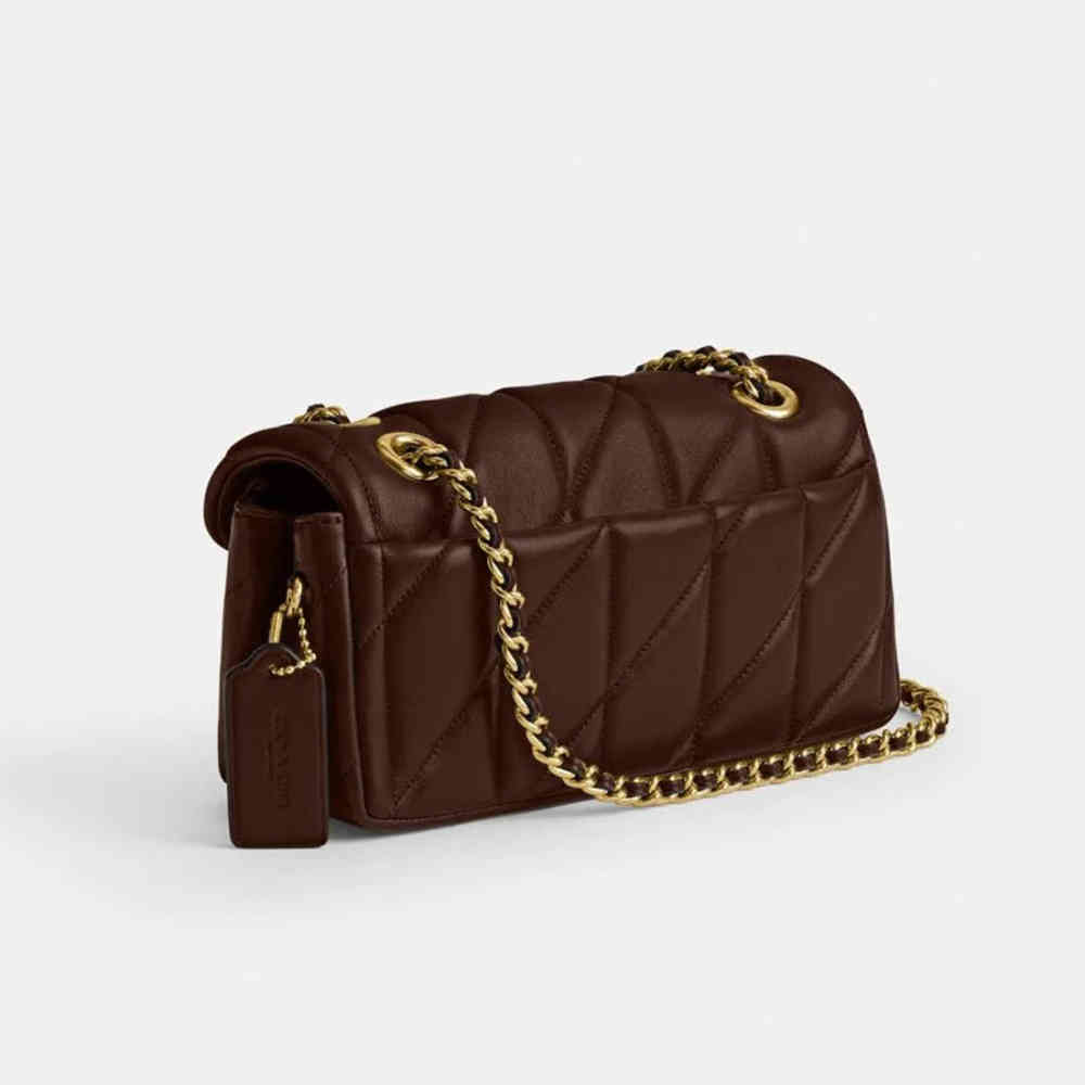 Coach Tabby 26 With Pillow Quilting Dark Wine Sling Bag-thumb-2
