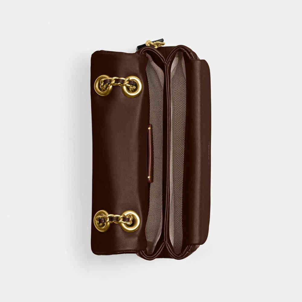 Coach Tabby 26 With Pillow Quilting Dark Wine Sling Bag-thumb-3