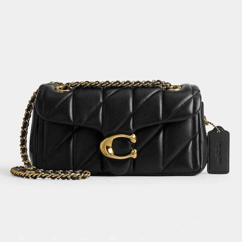 Coach Tabby 26 With Pillow Quilting Black Sling Bag-thumb-0