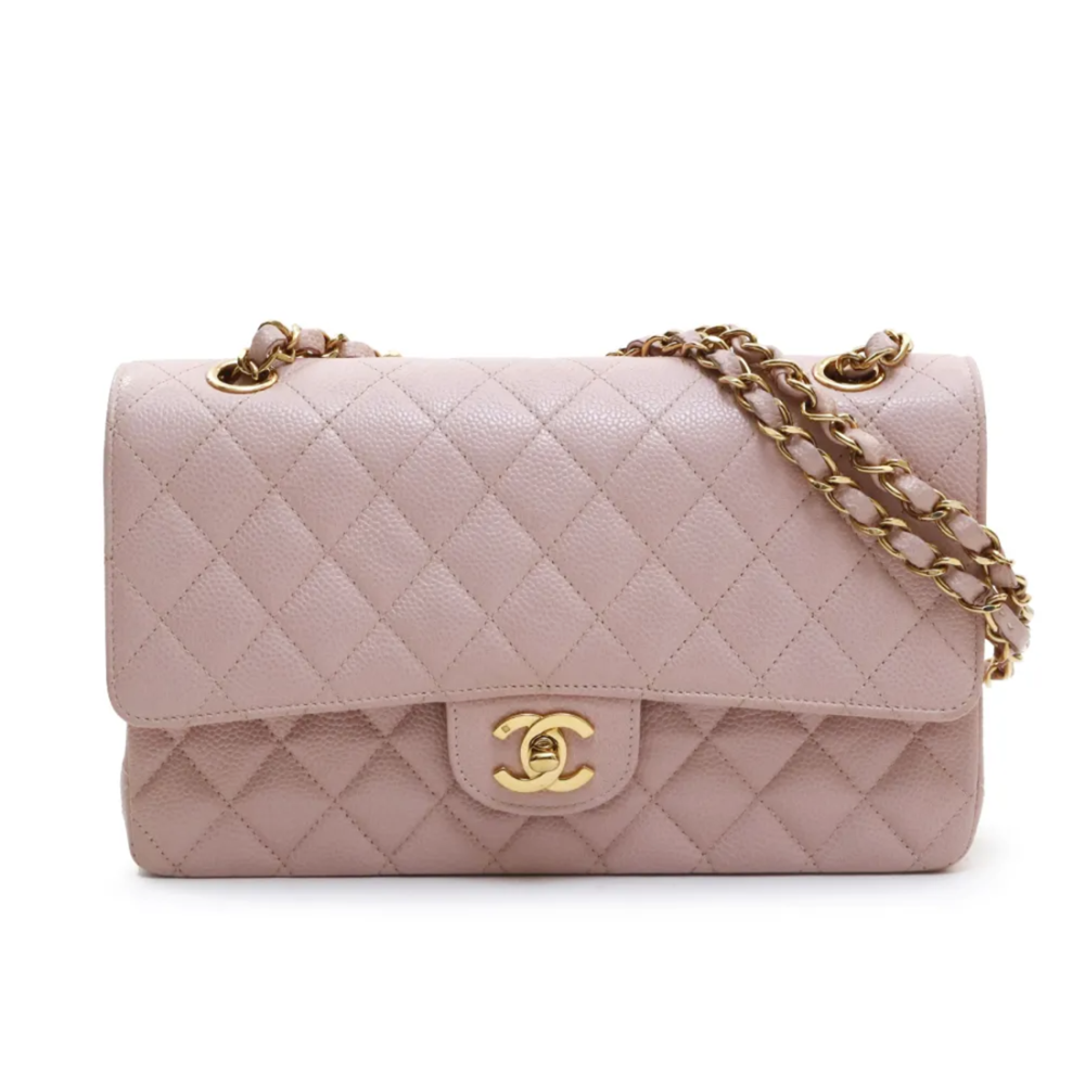 Pink Chanel Jumbo Classic Wine Sling Bag