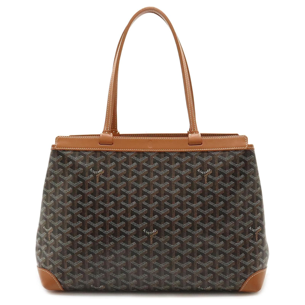 Black & Brown Goyard Bellechasse Biaude PM Wine Tote Bag