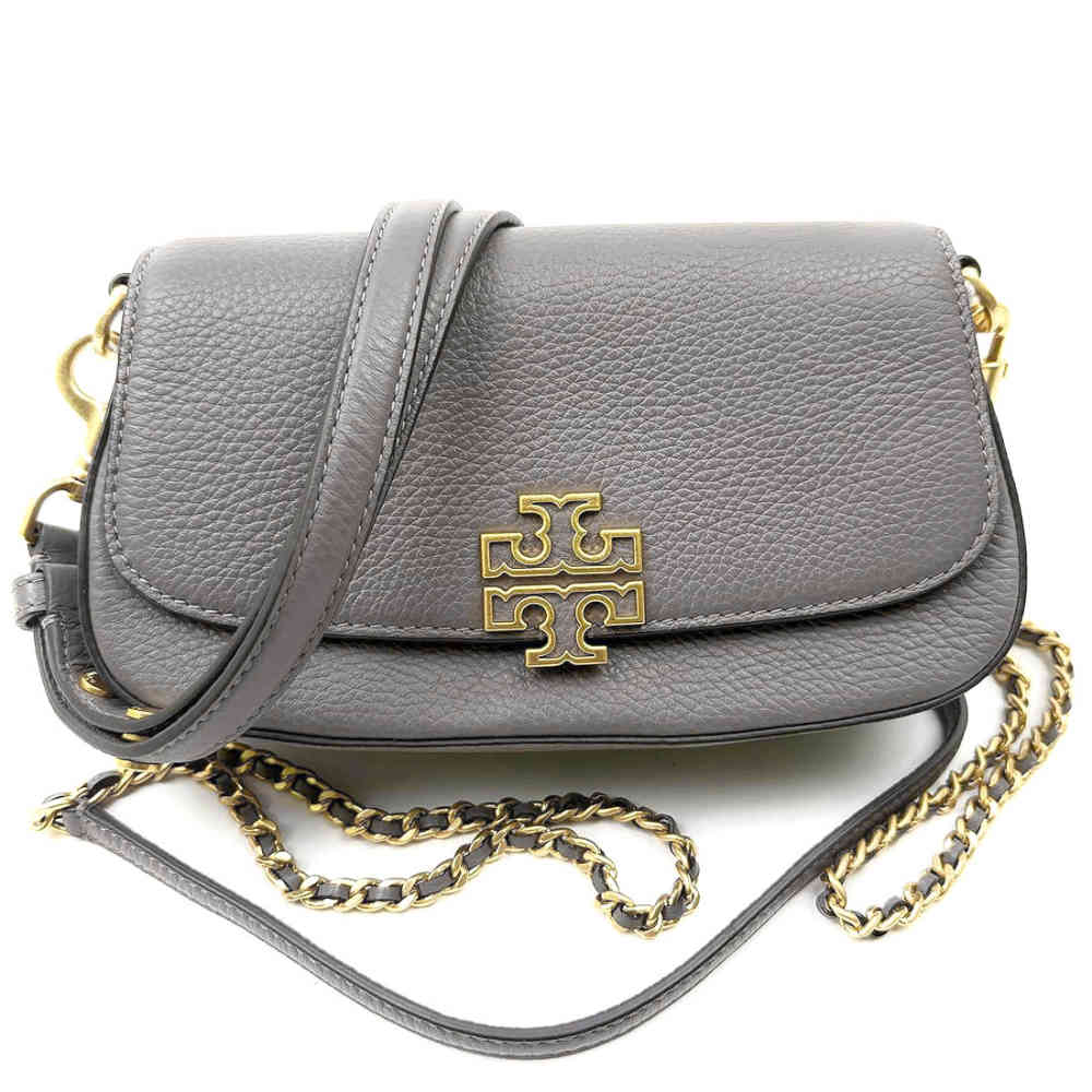 Tory Burch Britten Convertible Grey Crossbody Bag-2