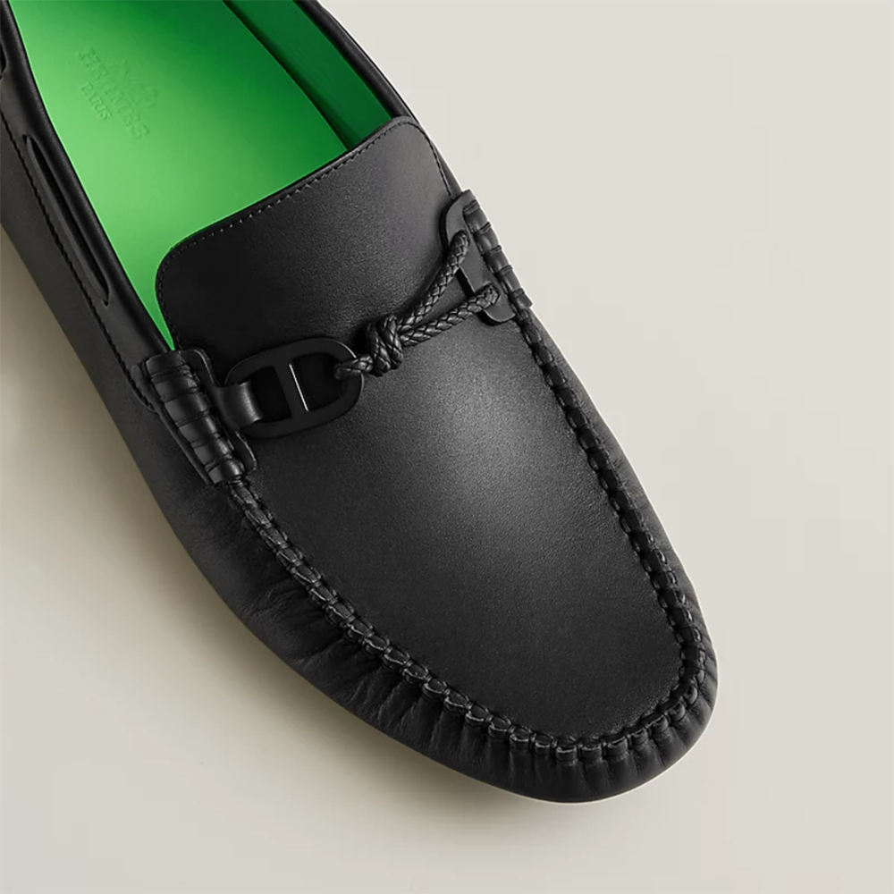 Hermes Black Premium Quality Loafers-3