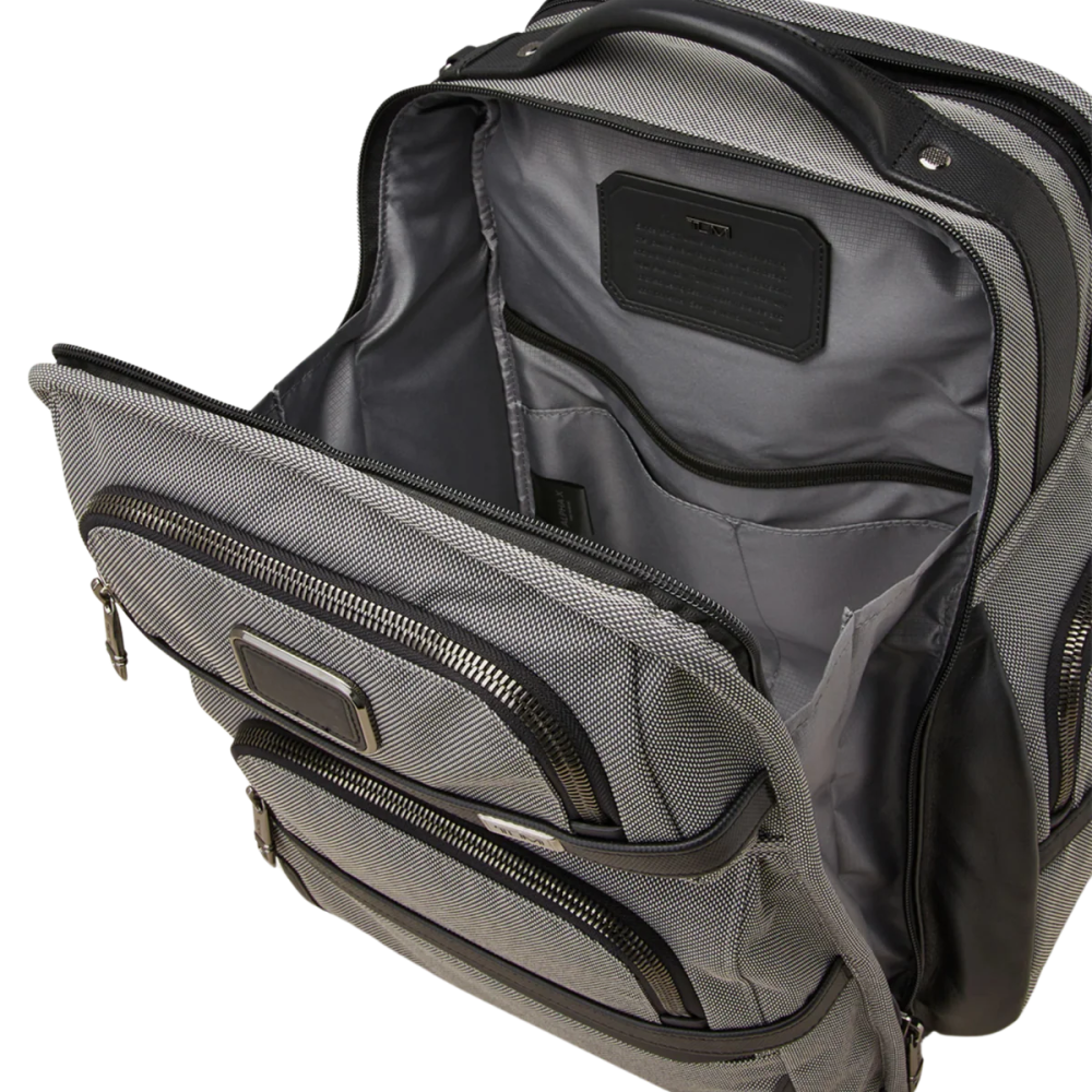 Tumi Alpha Brief Grey & Black Backpack-thumb-1
