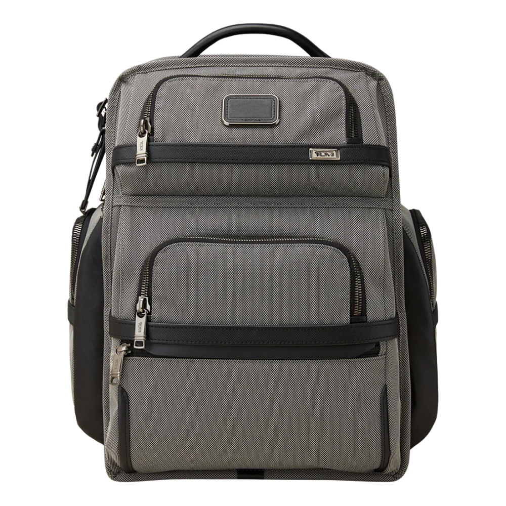Tumi Alpha Brief Grey & Black Backpack-thumb-0